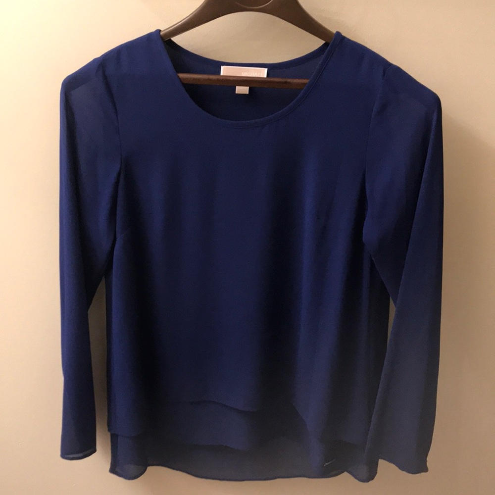 Blue Michael Kors shirt